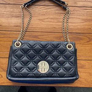 Kate Spade, Black, Leather, Shoulder Bag